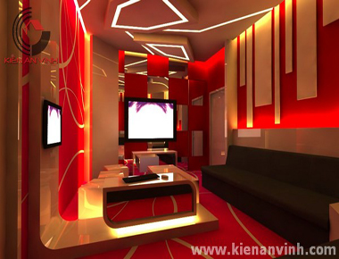 Thiết kế nội thất đẹp của Phòng Karaoke