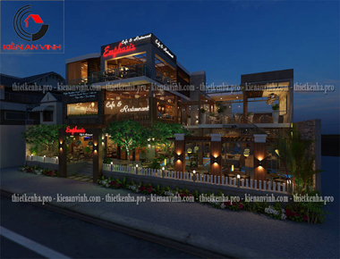 Tư vấn thiết kế quán cafe kết hợp nhà hàng tại thành phố Thái Nguyên