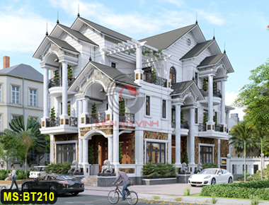 Thiết kế biệt thự hiện đại mái thái 3 tầng đẹp tại Biên Hòa