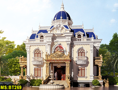 Mẫu thiết kế biệt thự lâu đài kiểu Pháp đẹp tại tỉnh Đồng Nai