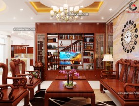 Thiết kế nội thất biệt thự nội thất gỗ vô cùng đẹp tại tỉnh Đồng Nai
