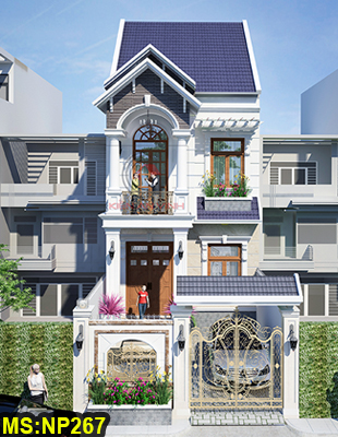 Thiết kế nhà 2 tầng mái thái đẹp mới…