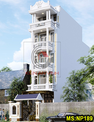 Thiết kế nhà đẹp 4 tầng mặt tiền 5m đẹp tại Tân Bình