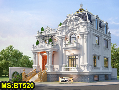 Mẫu biệt thự lâu đài 2 tầng phong cách tân cổ điển tại Tx. Bình Sơn, Long Thành