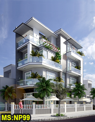 Thiết kế xây nhà 3 tầng vát góc 2 mặt tiền hiện đại đẹp Biên Hòa