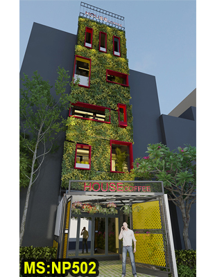 Mẫu thiết kế nhà ống 4 tầng kết hợp quán cafe đẹp tại Tân Phú