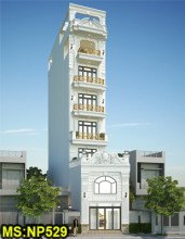 Mẫu nhà ống tân cổ điển 7 tầng 5x20m đẹp xịn xò tại Gò Vấp