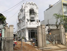 Thiết kế thi công nhà tân cổ điển 3 tầng 2 mặt tiền 5x20m anh Minh - Biên Hòa