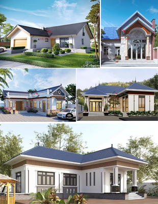 Hơn 50+ mẫu thiết kế nhà cấp 4 chử L mái…