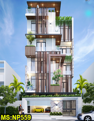Mẫu thiết kế nhà ở 5 tầng hiện đại…