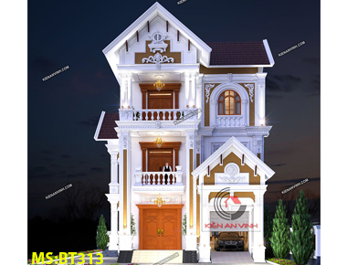 Thiết kế biệt thự tân cổ điển 3 tầng…
