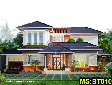 Mẫu biệt thự nhà vườn 2 tầng 10x20m hiện…