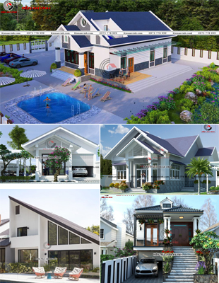 Các phong cách nhà cấp 4, kiểu dáng mái thái,…