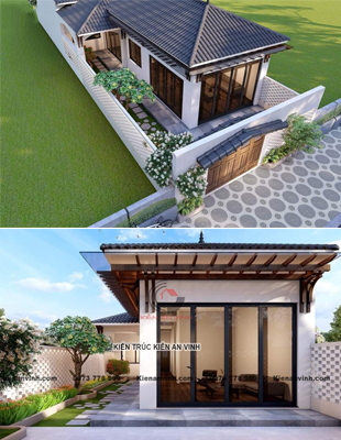 Mẫu thiết kế nhà cấp 4 hiện đại chử…