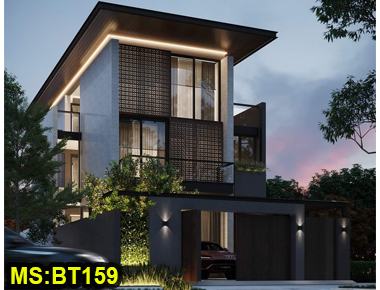 Mẫu thiết kế biệt thự 3 tầng 8x12m nội…