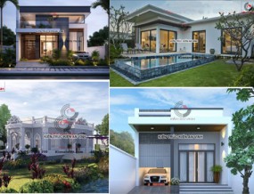 Chiêm ngưỡng hơn 20+ mẫu biệt thự 1 tầng mái bằng đẹp nhất hiện nay