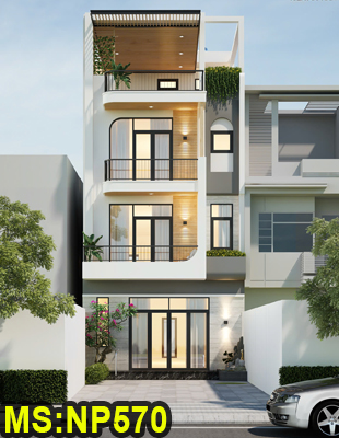 Thiết kế nhà ống hiện đại 3 tầng 1 tum…