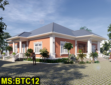 Mẫu thiết kế biệt thự mái nhật 1 tầng…