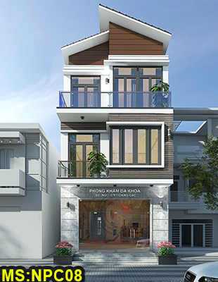 Thiết kế nhà ống hiện đại 3 tầng mái…