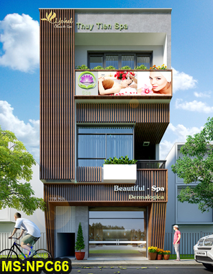 Mẫu thiết kế nhà ở 3 tầng kết hợp Spa 6x20m hiện đại ở Tân Phú