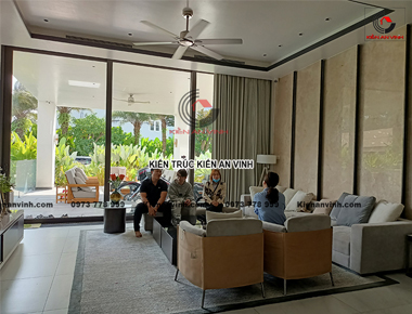 Thi công nội thất biệt thự hiện đại cao cấp giá xưởng Kiến An Vinh ở Thuận An