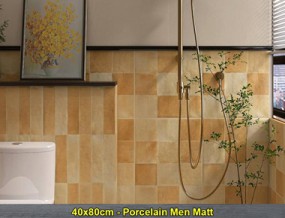 8 mẫu gạch ốp trang trí sứ (Porcelain) 40x80cm Trung Quốc: Đa dạng màu sắc và phong cách